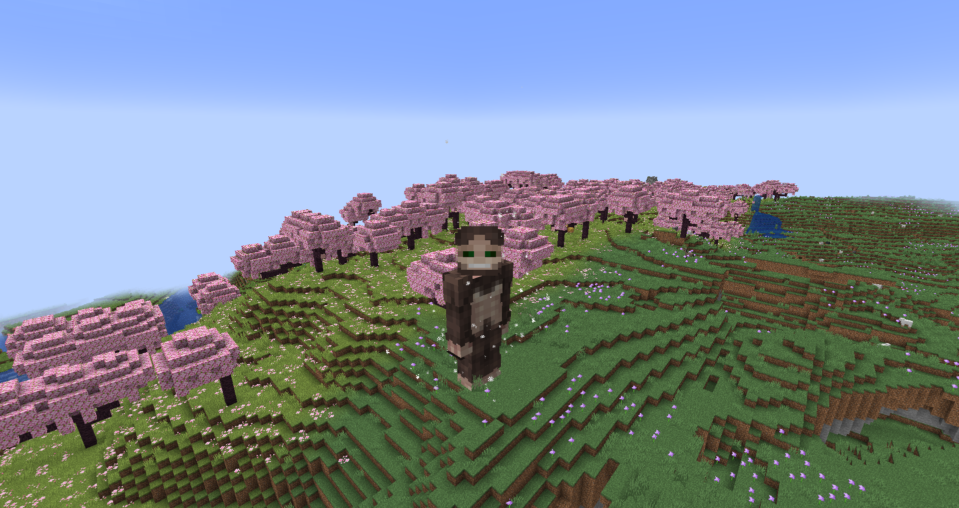 The Beast Titan in a Cherry Blossom biome